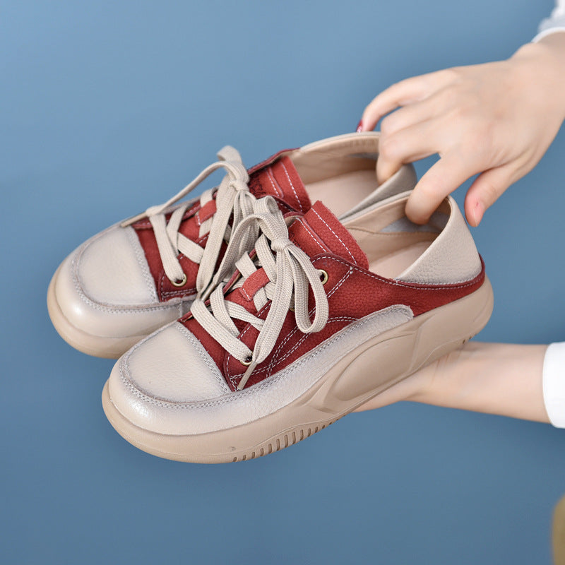 Women's Autumn Mori Style Thick-soled Low-cut Slip-on Casual Shoes