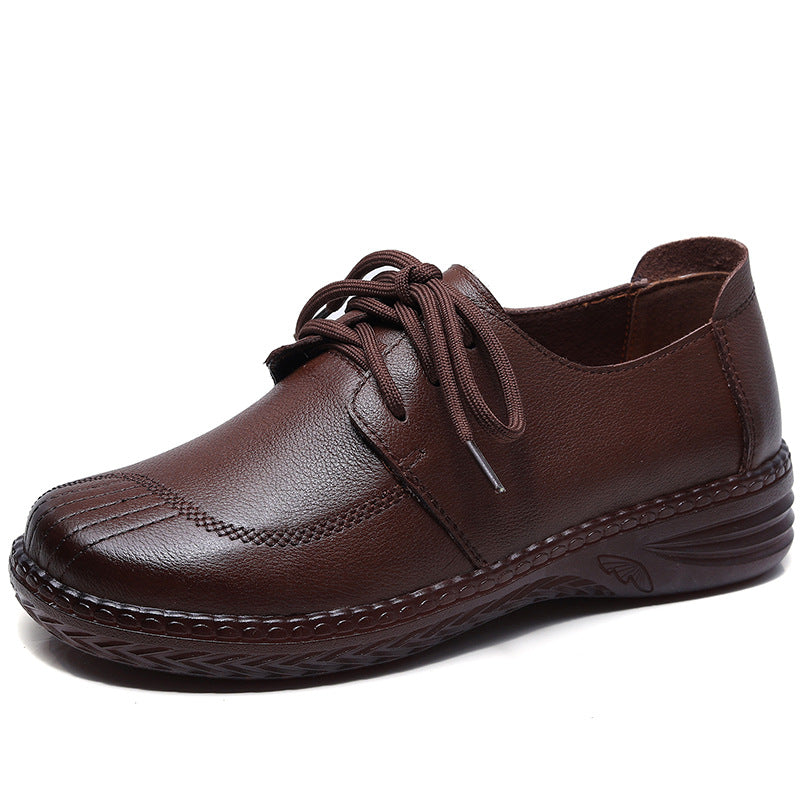 Women's Cowhide Soft Genuine Bottom Comfortable Pumps Casual Shoes