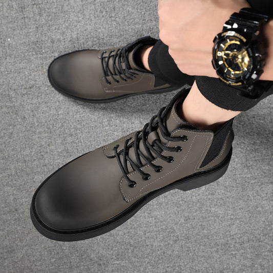 Men's British Motorcycle Chelsea High Street Style Martin Boots