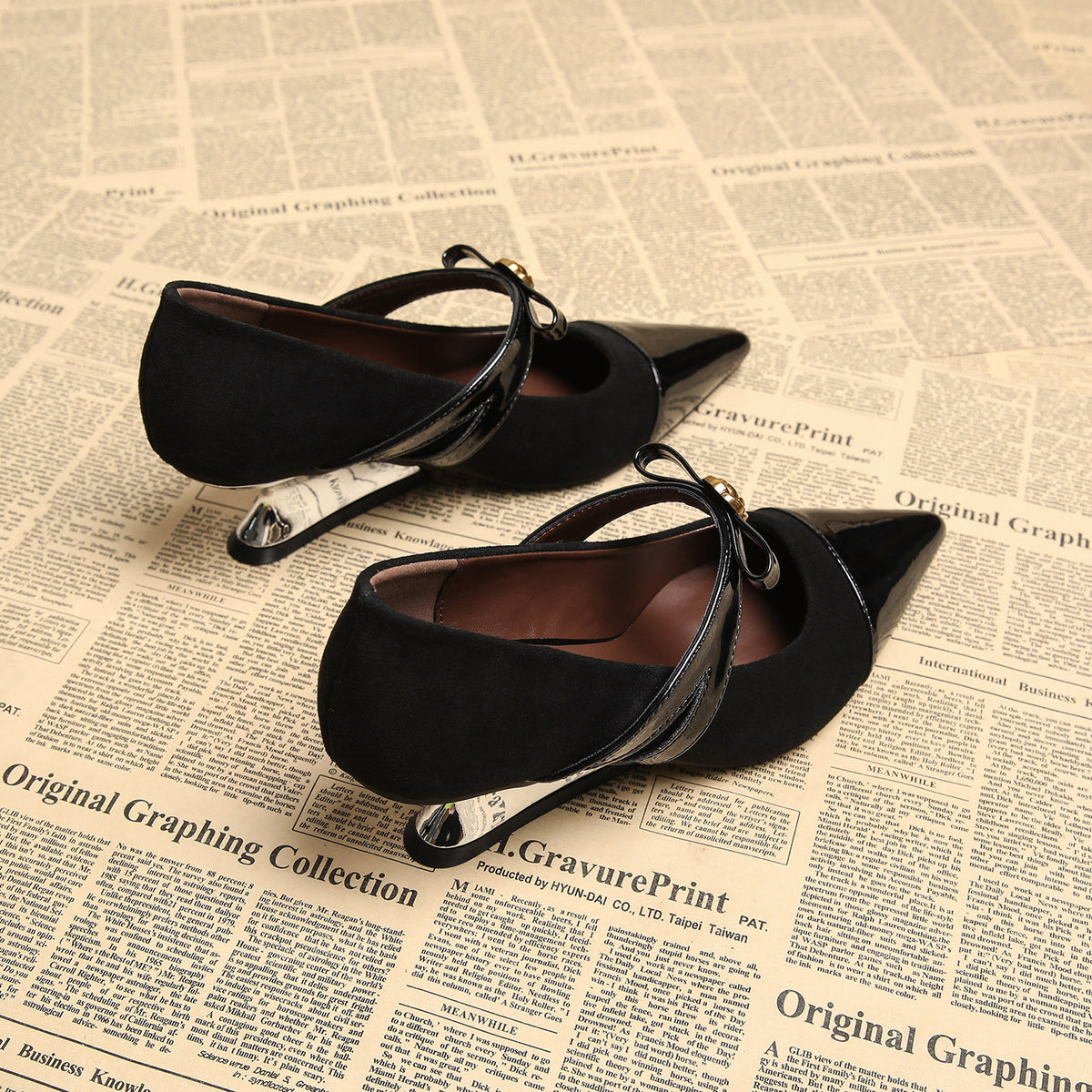 Women's Genuine Wedge Beautiful French Mary Jane High Spring Temperament Small Women's Fashion Shoes