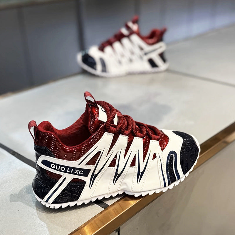 Men's Winter Trendy Youth Less Running Sports Platform Height Increasing Insole Men's Shoes