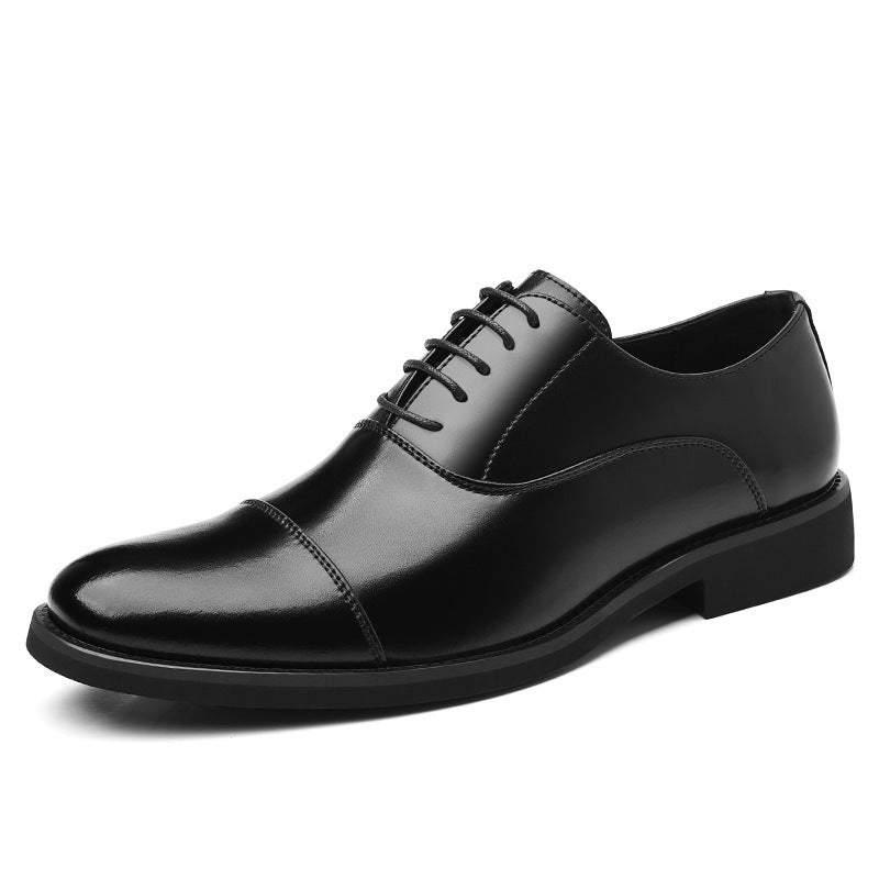 Men's Three Joint Suit Formal Wear Pointed Oxford Men's Business Leather Shoes