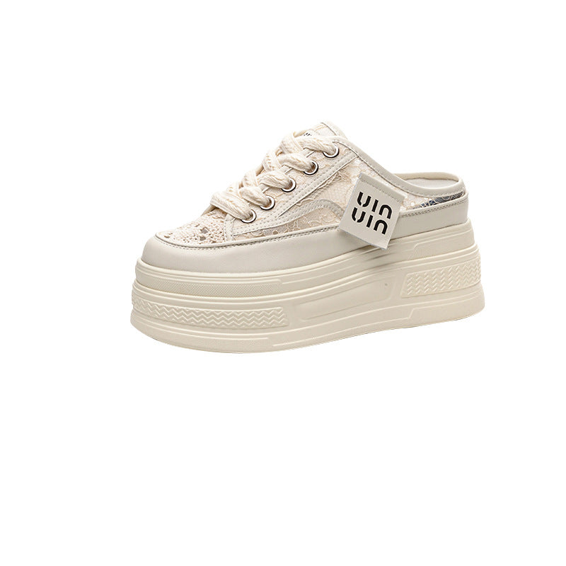 Women's Half Authentic Hollow Out Small Single-layer Sandals