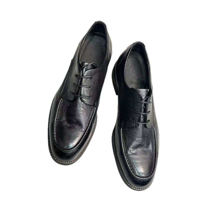 Men's First Layer Wild Spring Fashion Breathable Leather Shoes
