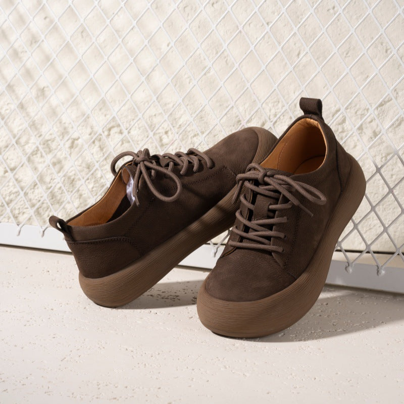 Women's Thick Bottom Soft Flat Big Head Casual Shoes