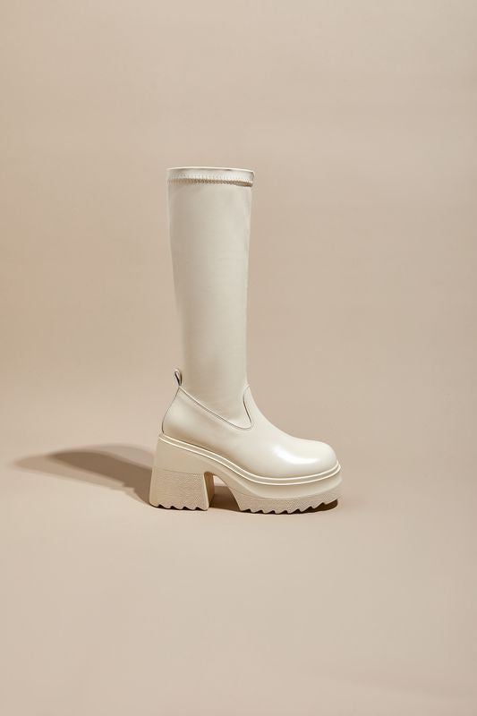Women's High Small Stretch Thin Height Increase Boots