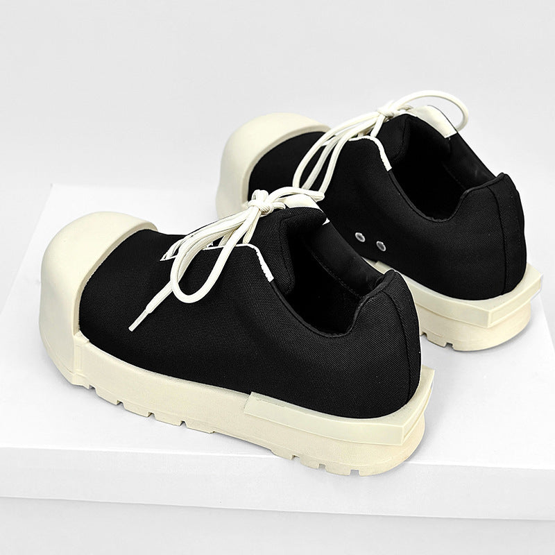 Men's Goods Niche Design Mickey Big Head Genuine Platform White Fashionable Men's Casual Shoes