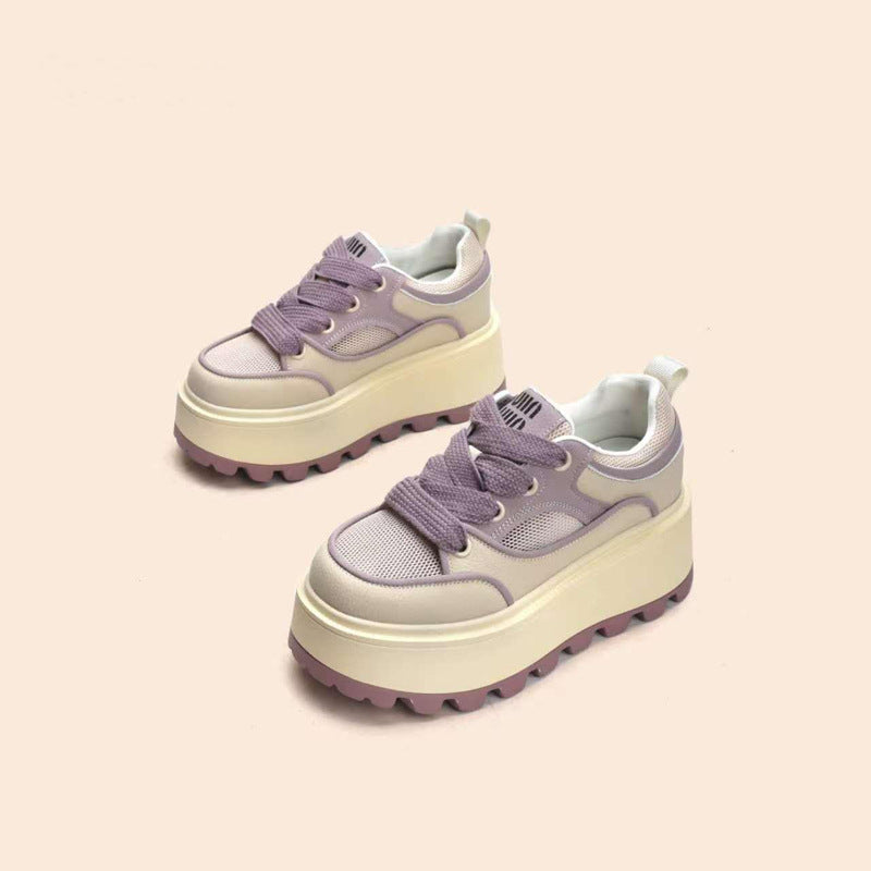 Women's Summer White Board Niche Muffin Small Sneakers