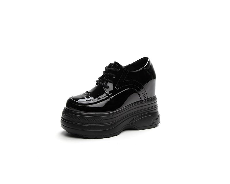 Women's Inner Height Increase High White For Leather Shoes