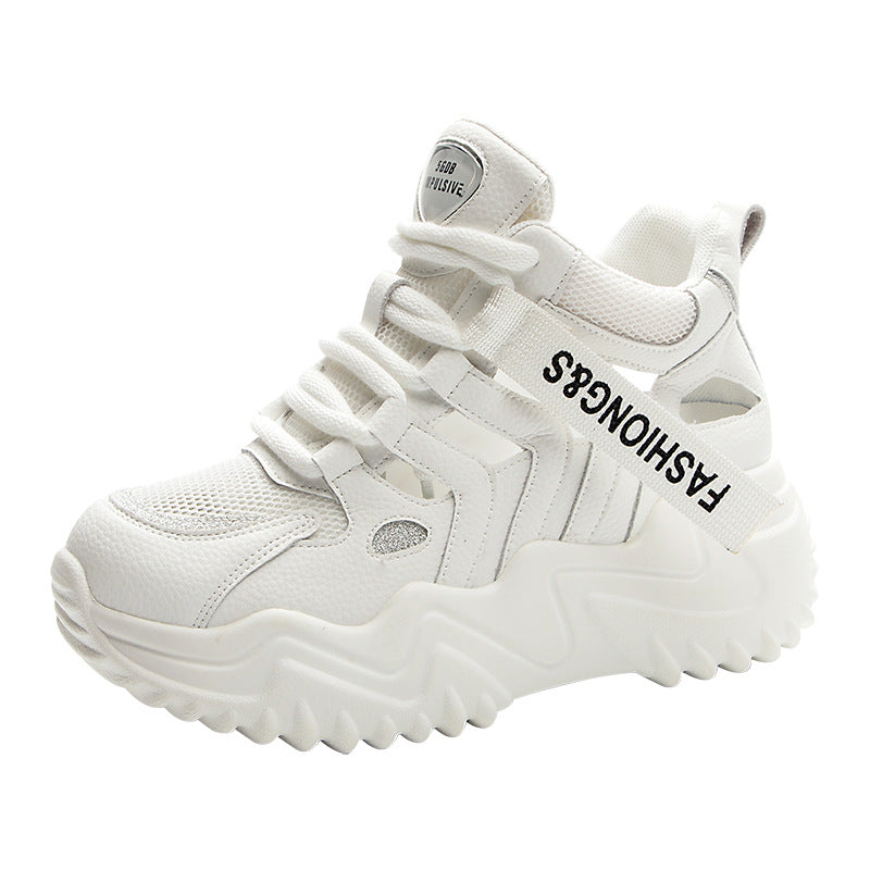 Women's Bottom Daddy Fried Street Summer Portable Show Feet Sneakers