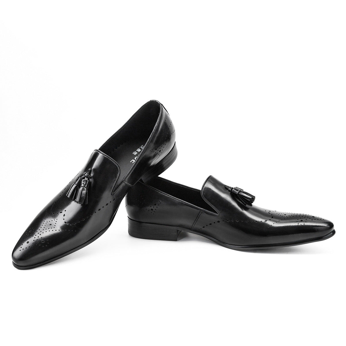 Men's Formal Wear Tassel Slip-on Business Pointed Leather Shoes