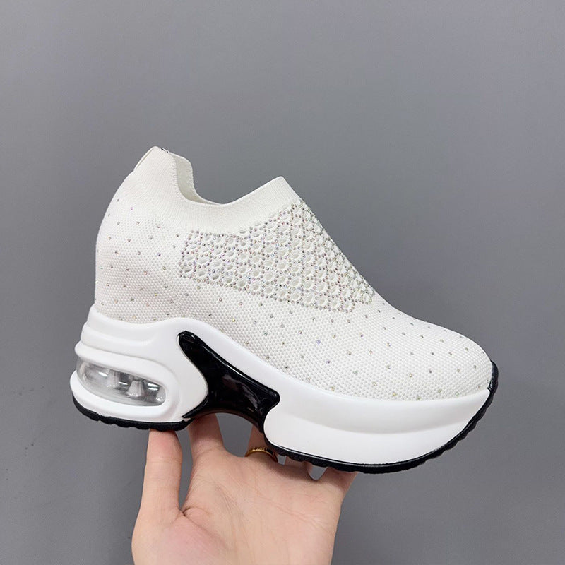 Women's Autumn Lightweight Breathable Running Air Cushion Casual Shoes