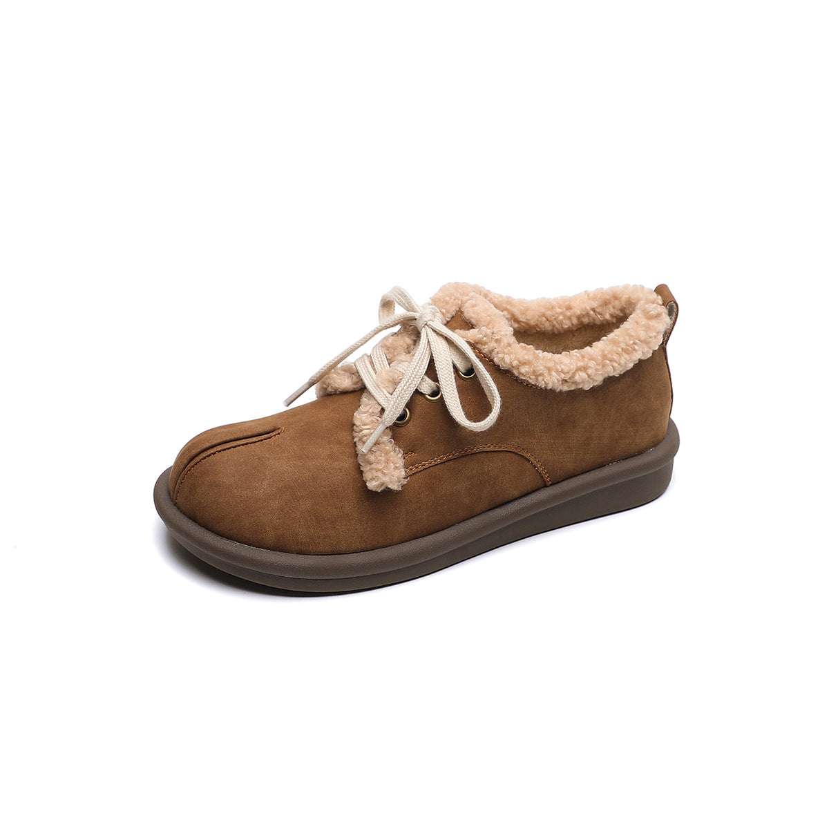 Women's Fluffy Outer Wear Winter Pumps Fleece-lined Loafers