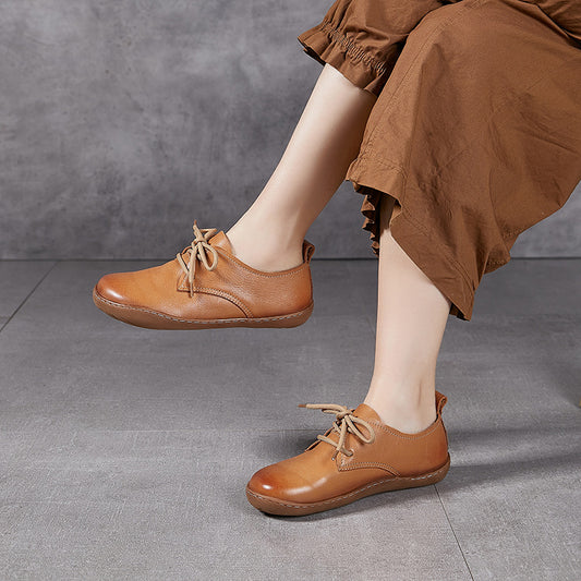 Women's Genuine Soft Sole Flat Comfortable Plus Casual Shoes