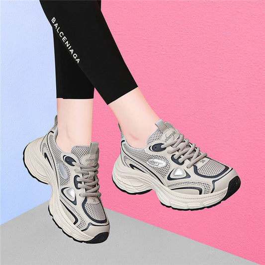 Women's Platform Dad Classy Sier Increased Sports Casual Shoes