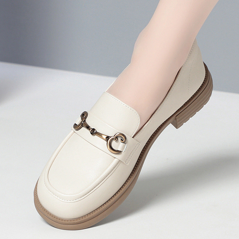Women's Genuine Retro British Style Spring Deep Loafers