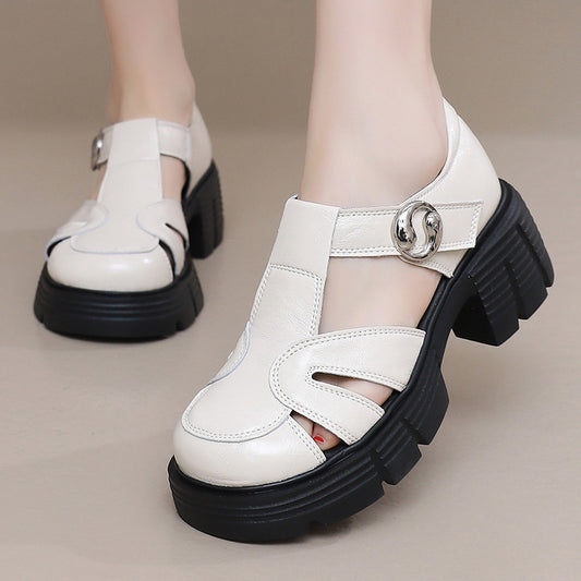 Women's Closed Toe Roman Summer Retro Platform Sandals