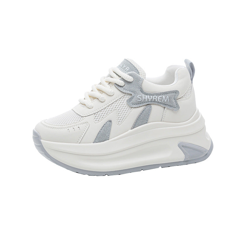 Women's & Men's Spring Thick-soled Mesh Surface Fashion Dad Men's Shoes