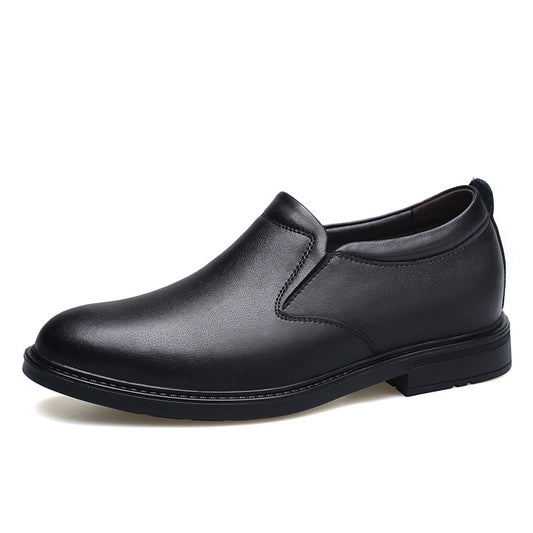 Men's Wear Invisible Height Increasing Insole Business Groom Leather Shoes