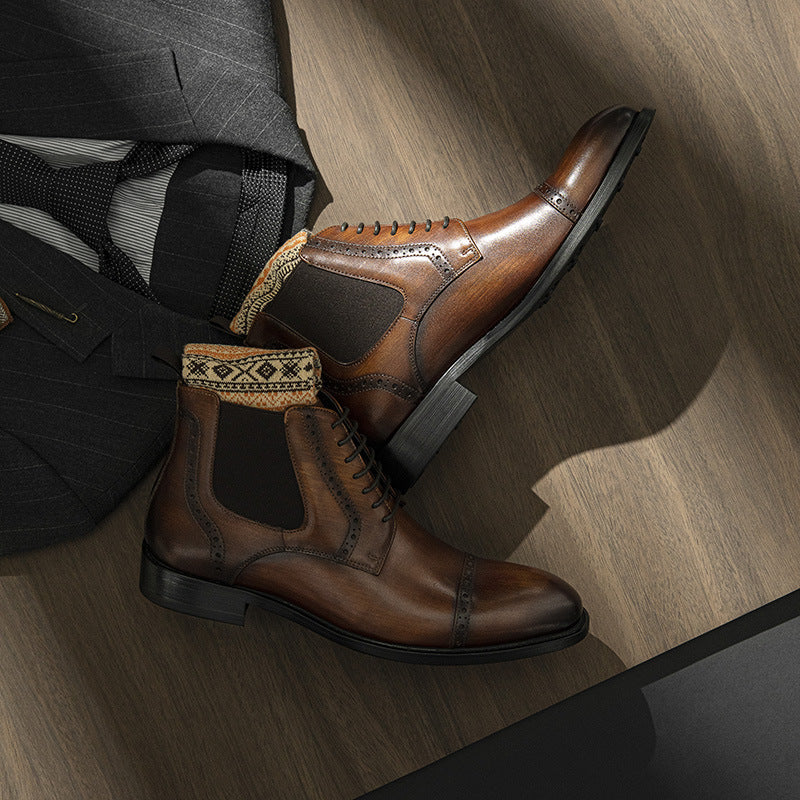 Men's Hours Martin Genuine Business Formal Wear Boots