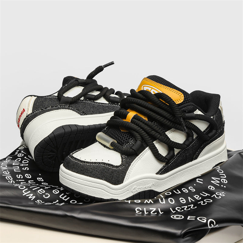 Skateboard White Bread Retro Couple Versatile Sneakers