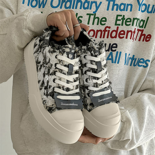 Women's & Men's Classic Style Niche Design Couple Board Canvas Shoes