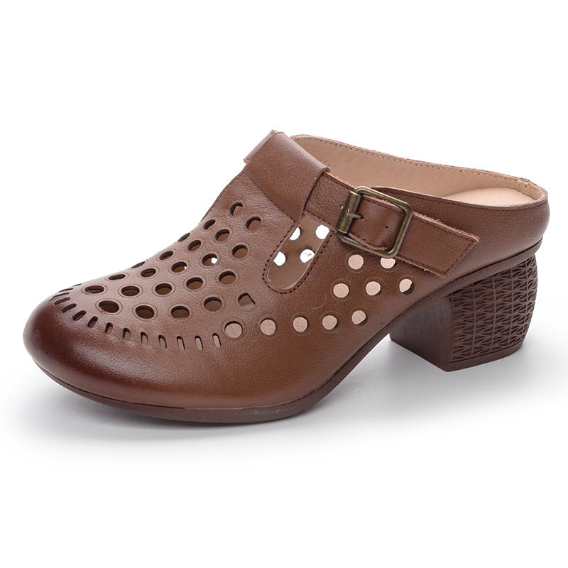 Women's Genuine Thick Soft Bottom Top Layer Slippers