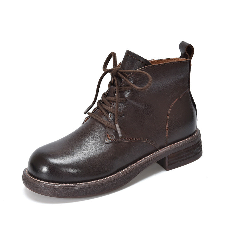 Women's Mid Authentic Martin Red Retro Washed Boots