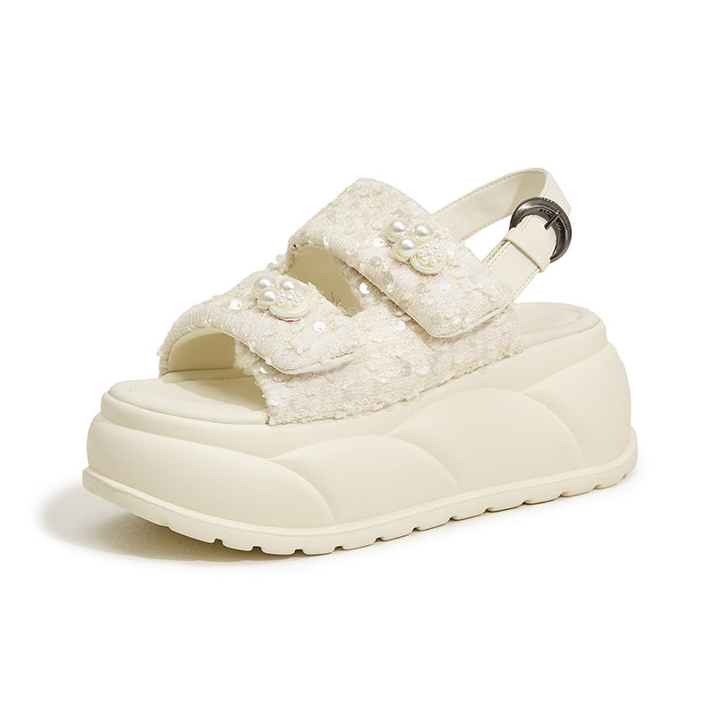 Women's Thick-soled Summer Velcro Fashion Outerwear Beach Sandals