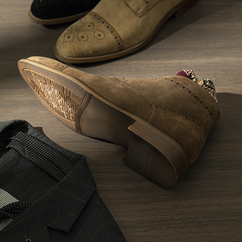 Within Hours Chelsea Retro Matte Business Formal Boots