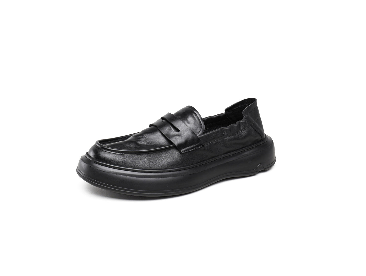 Men's First Layer Cowhide Soft Bottom Wild Loafers