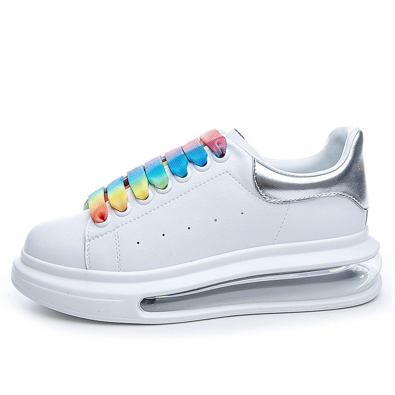 Women's Platform Air Cushion White High-grade Spring Height Increasing Fashion Korean Women's Casual Shoes