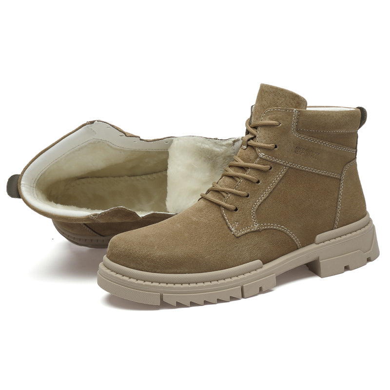 Men's Height Increasing Insole Outdoor Martin Worker Boots