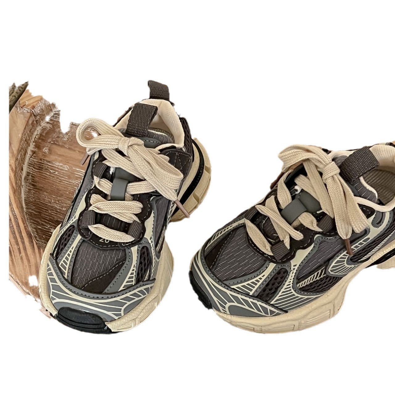 Children's Autumn Running Velcro Fashion Boys Dad Kid's Sneakers