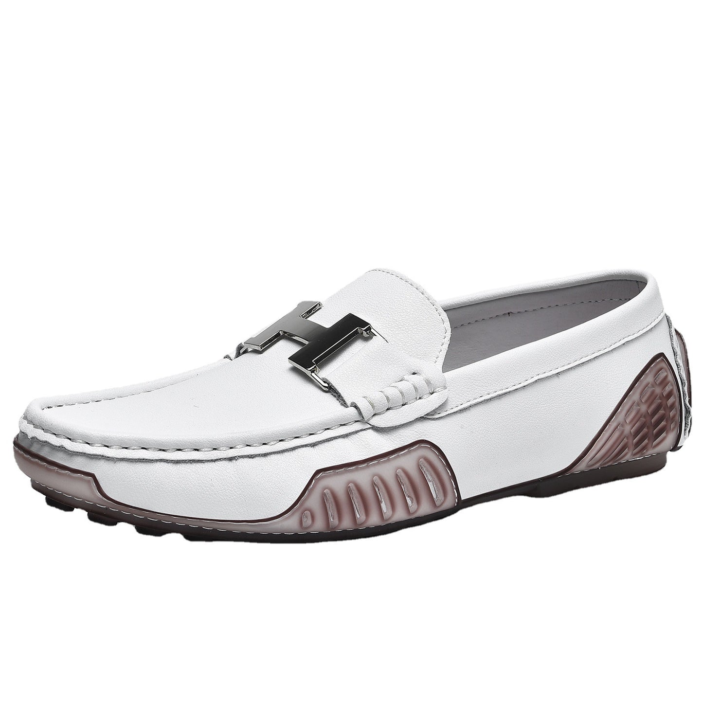 Men's Streaming Genuine Doug Breathable British One Pedal Driving Casual Shoes
