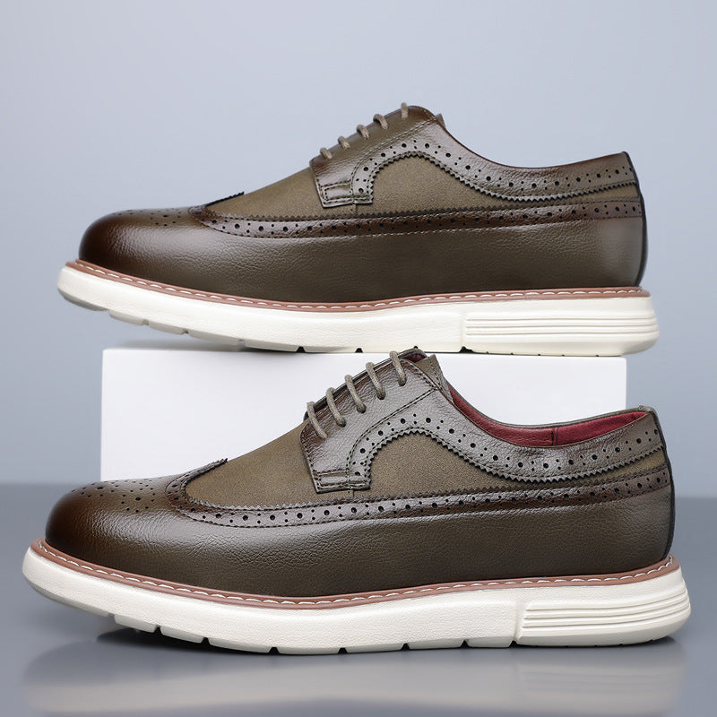 Size Brogue Trendy Fashion Slip-on Oxford Daily Leather Shoes