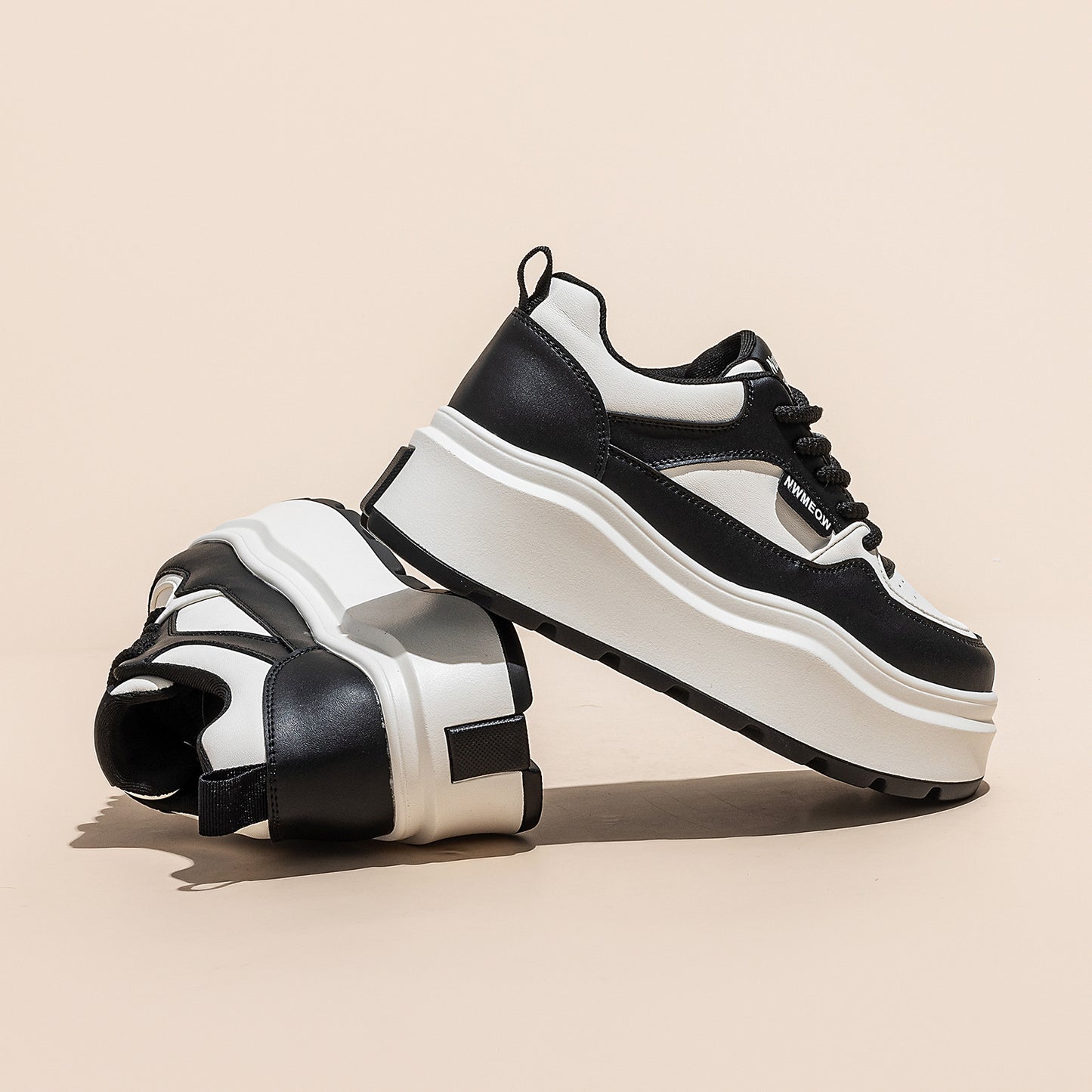Women's Thick Bottom Best-selling White Spring Elevator Casual Shoes