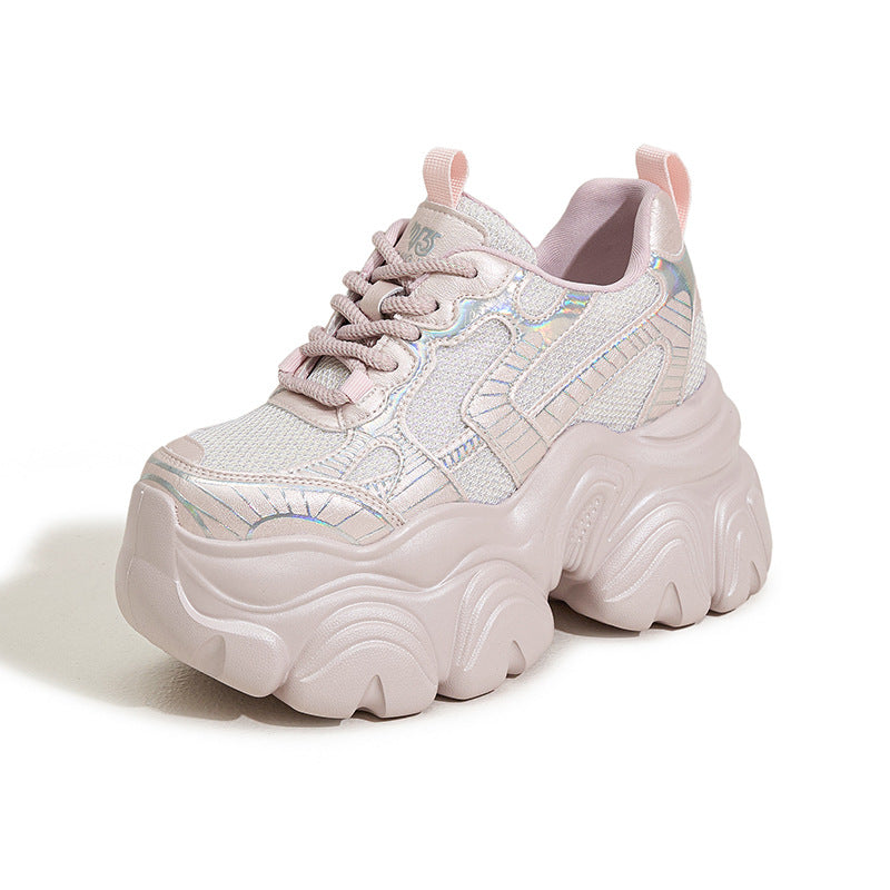 Women's & Men's Platform Dad Spring Mesh Small Height Sneakers