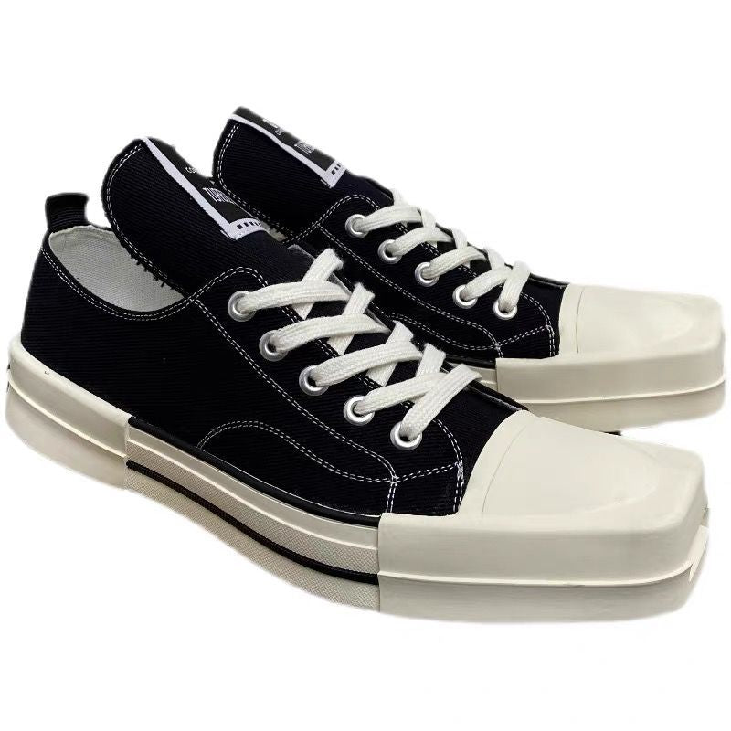 Women's & Men's Korean Style Square Toe Low Top Casual Shoes