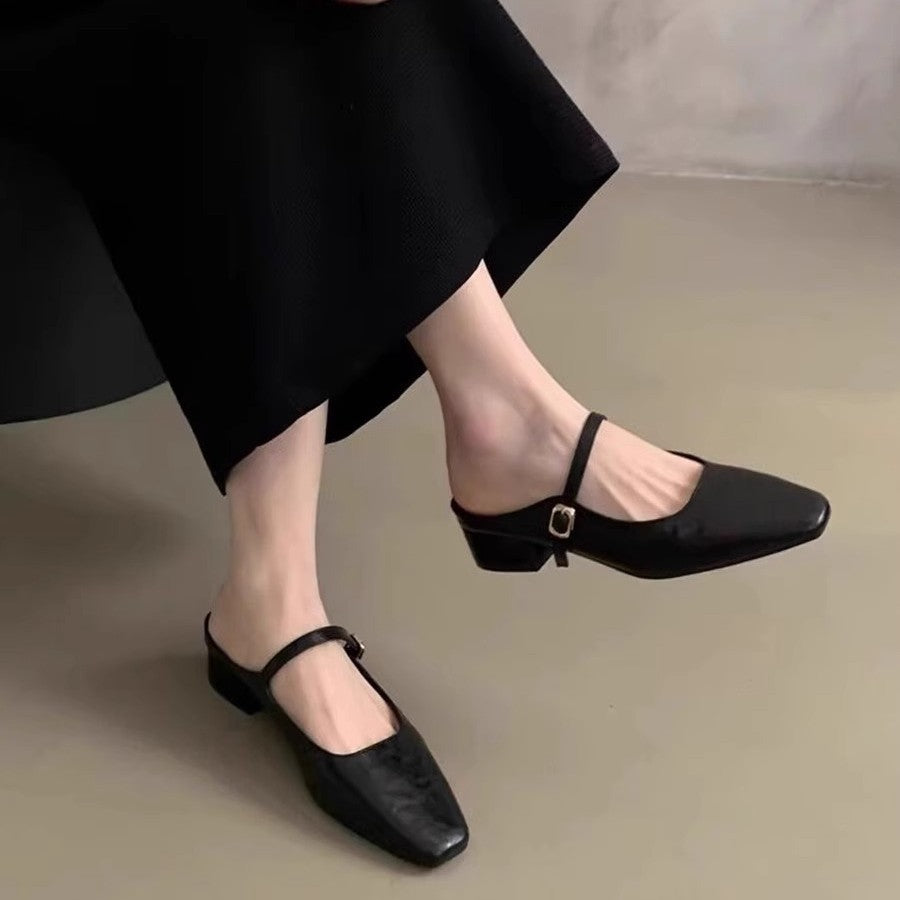 Women's Half Summer Outdoor Wear Korean Style Slippers