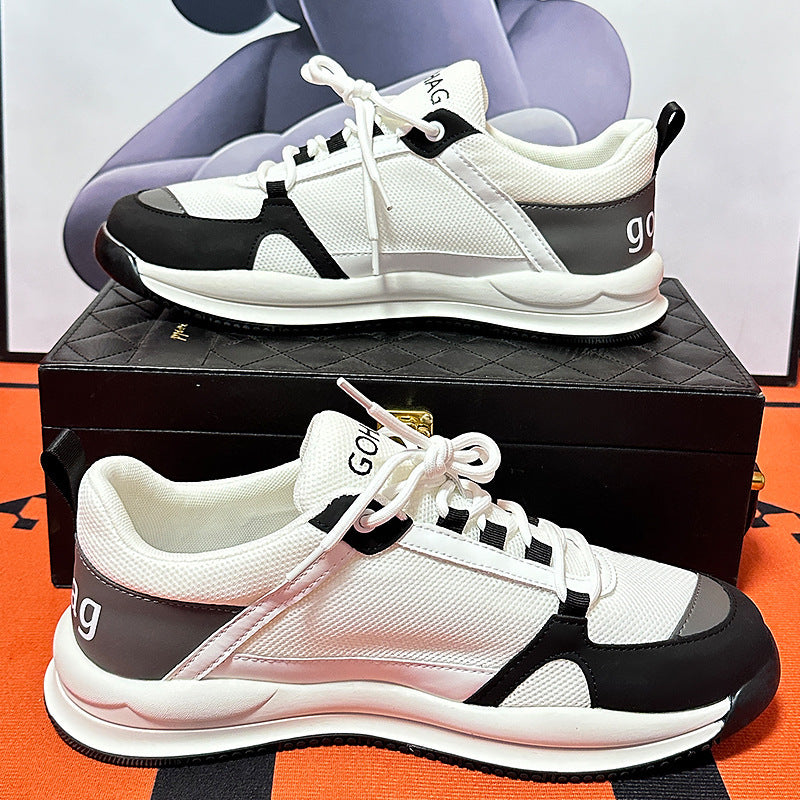 Men's Autumn Mesh Oversized Widened Fattened Running Sneakers