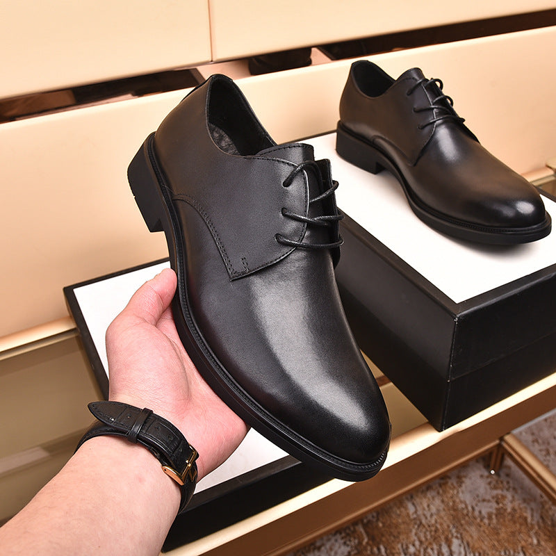 Men's Plus Size Cowhide Low Comfortable Leather Shoes