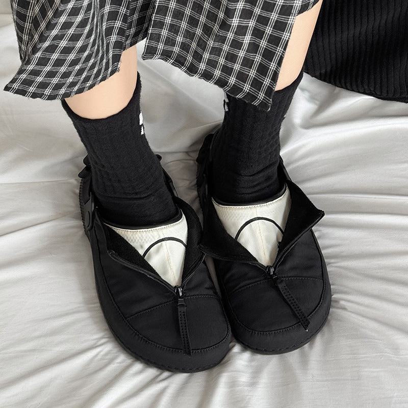Women's & Men's Closed Toe Half Outdoor Trend Commuter Platform Sandals
