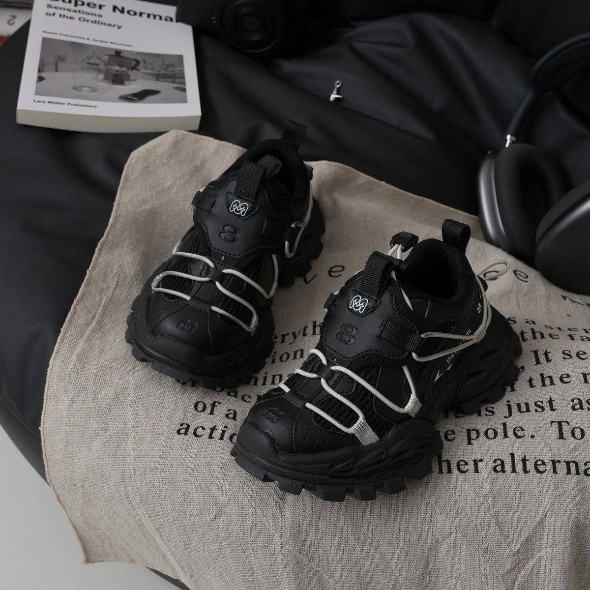 Unique Trendy Retro Clunky Spring Boys Kid's Sneakers