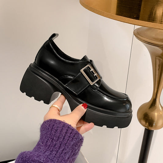 Women's Platform Spring Chunky Pumps Design Versatile Loafers