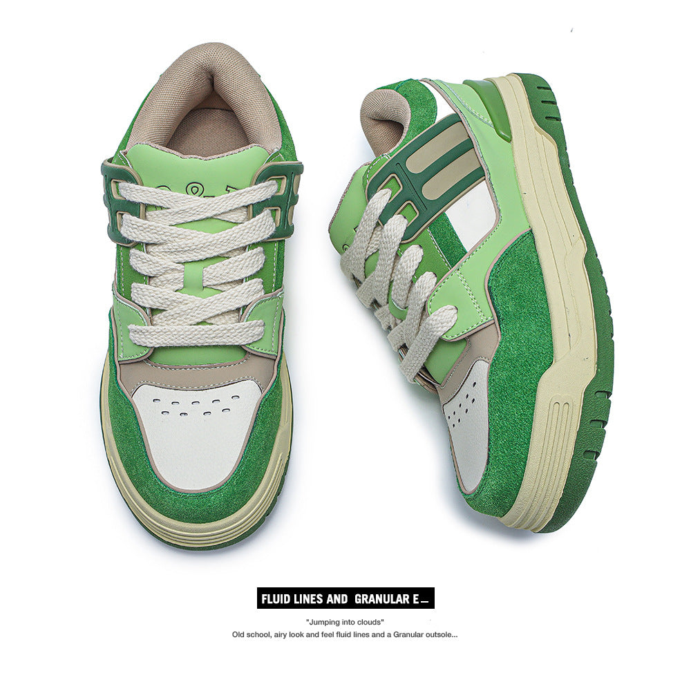 Board Four Trendy High-grade Green Niche Sneakers