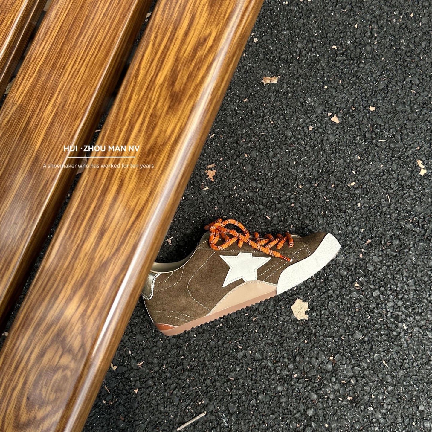 Women's Toe Lace Up Increased Star Little Sneakers