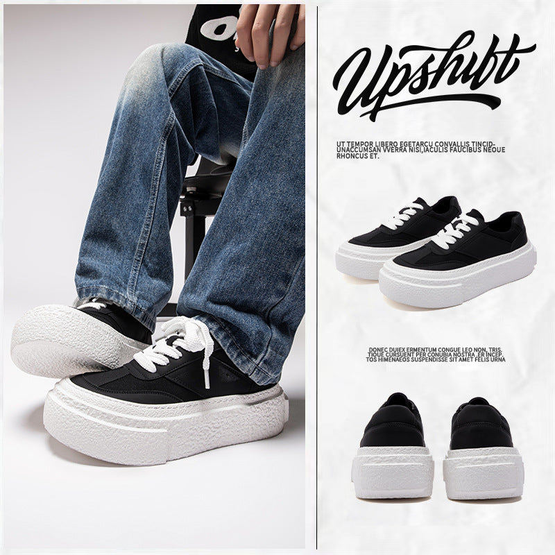 Trendy Height Increasing Leisure Bread Breathable Men's Board Shoes