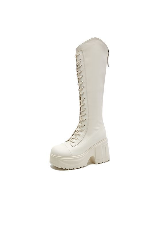 Women's Thick Bottom Skinny High Long Tube Height Boots