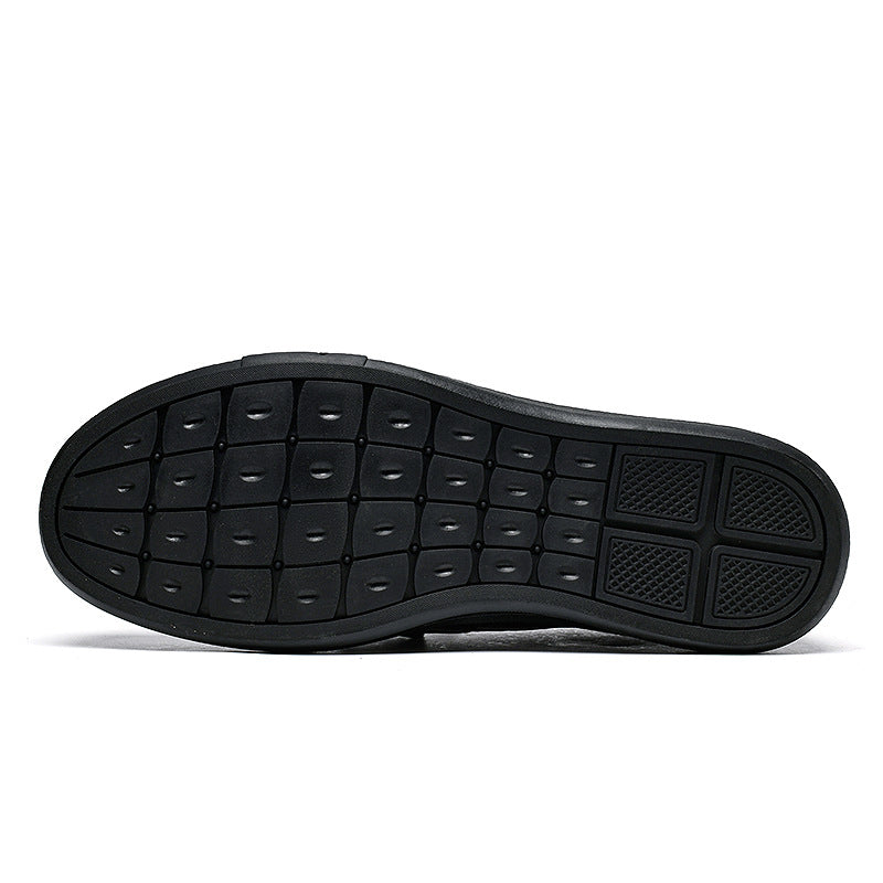 Men's Slip-on Business British Style Pumps Rubber Plus Loafers